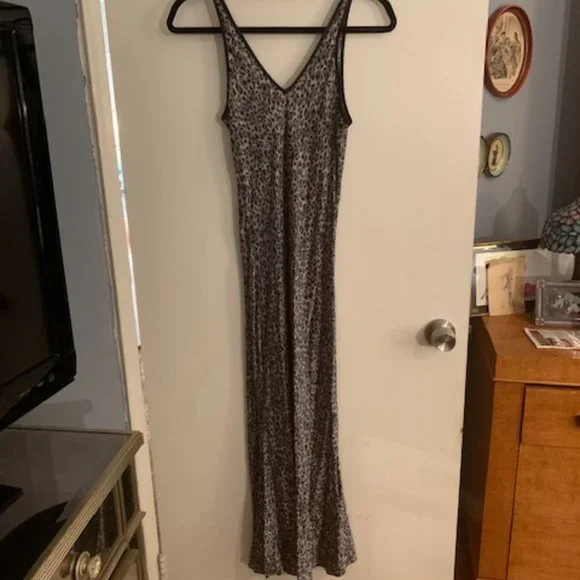 Silk Leopard Nightgown and Robe